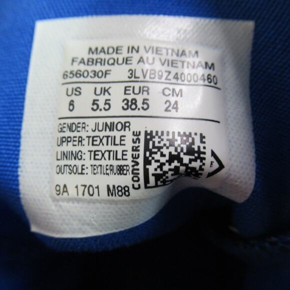 Converse Chuck Taylor All Star Hi Top Shoes Juniors Size 6 Blue GS Gaming Tetris main image 4
